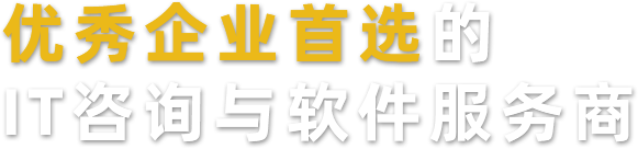优秀企业首选的IT咨询与软件服务商